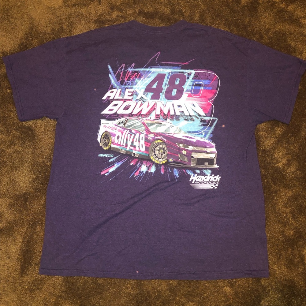 Alex Bowman #48 Hendrick Motorsports NASCAR Graphic T-Shirt Mens XL Black